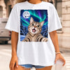 Custom Photo Funny Dog Selfie T-Shirt - Personalized Christmas Gifts For Dog Cat Lovers, Dog Dad And Mom, Cat Owners - Santa, Is That You