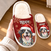 Custom Photo Flat Scuff Slippers - Personalized Christmas Birthday Gifts For Dog Cat Lovers, Dog Dad And Mom, Cat Owners - My Favorite Fluff
