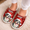 Custom Photo Flat Scuff Slippers - Personalized Christmas Birthday Gifts For Dog Cat Lovers, Dog Dad And Mom, Cat Owners - My Favorite Fluff