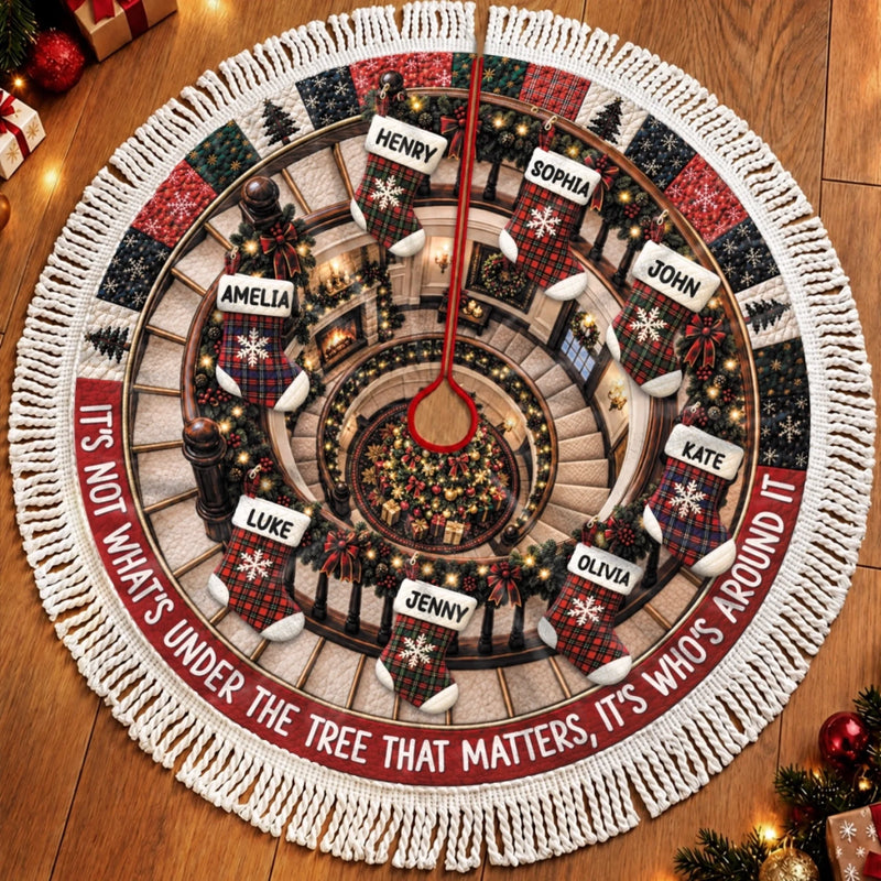 Custom Tree Skirt - Personalized Christmas Birthday Gifts For Mom, Dad, Brother, Sister - A Home Full Of Cheer