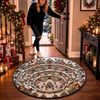 Custom Quilted Round Mat - Personalized Christmas Birthday Gifts For Mom, Dad, Brother, Sister - A Village Full Of Wonder