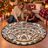 Custom Quilted Round Mat - Personalized Christmas Birthday Gifts For Mom, Dad, Brother, Sister - A Village Full Of Wonder