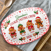 Custom Gingerbread Platter - Personalized Christmas Birthday Gifts For Mom, Grandma -  Warm Cookies Baked With Love