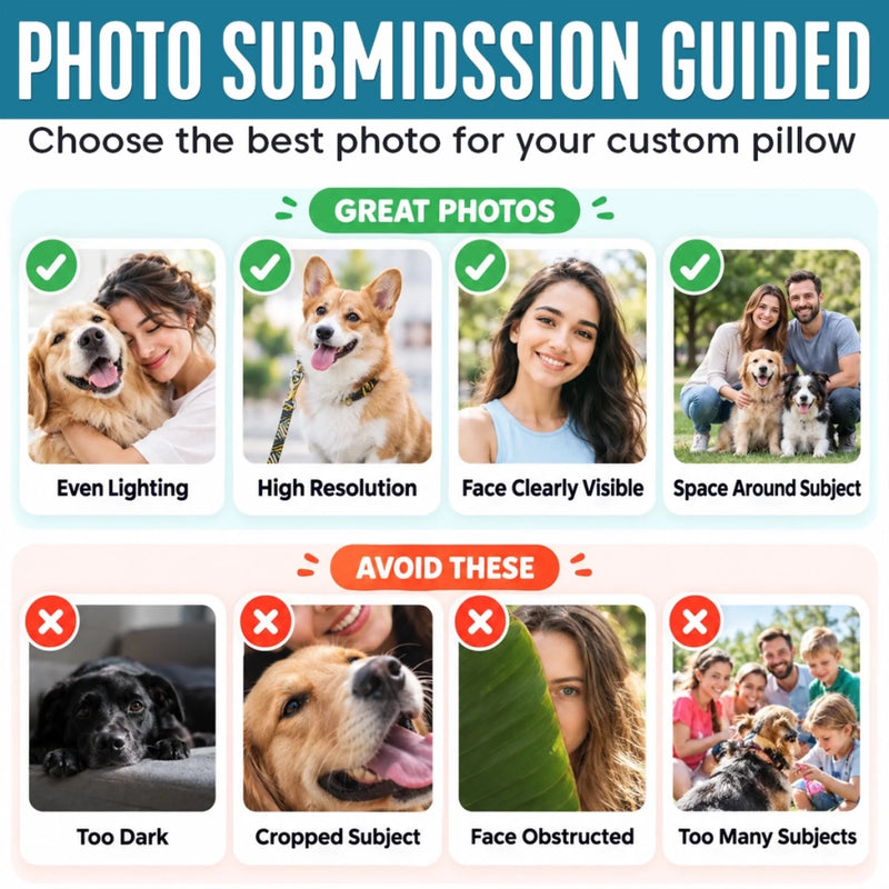 Custom Photo Shaped Pillow - Personalized Pet Memorial Sympathy Gifts For Dogs, Cats - Sweetest Furry Cuddle Buddy