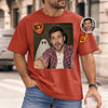 Custom Photo Funny Men & Women Selfie With Boo Comfort T-Shirt - Personalized Halloween Birthday Gifts For Mom, Dad, Brother, Sister - Selfie With My Boo