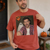Custom Photo Funny Men & Women Selfie With Boo Comfort T-Shirt - Personalized Halloween Birthday Gifts For Mom, Dad, Brother, Sister - Selfie With My Boo