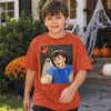 Custom Photo Funny Kid Selfie With Boo Comfort T-Shirt - Personalized Halloween Birthday Gifts For Kids - Creep It Cute, Kiddo