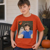 Custom Photo Funny Kid Selfie With Boo Comfort T-Shirt - Personalized Halloween Birthday Gifts For Kids - Creep It Cute, Kiddo