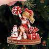 Custom Cheerleader Acrylic Ornament - Personalized Christmas Birthday Gifts For Wife, Daughter, Besties, Sisters, Granddaughter, Grandma, Mom, Yourself - Born To Cheer