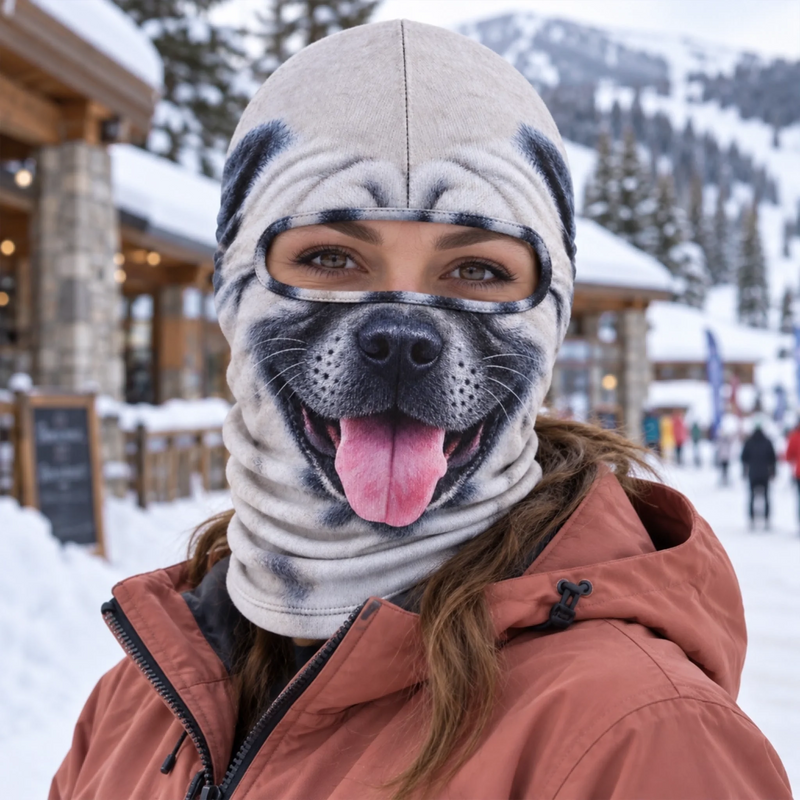 Custom Funny Ski Mask - Personalized Birthday Gifts For Ski Lovers - Ski Happens