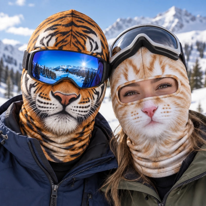 Custom Funny Ski Mask - Personalized Birthday Gifts For Ski Lovers - Ski Happens