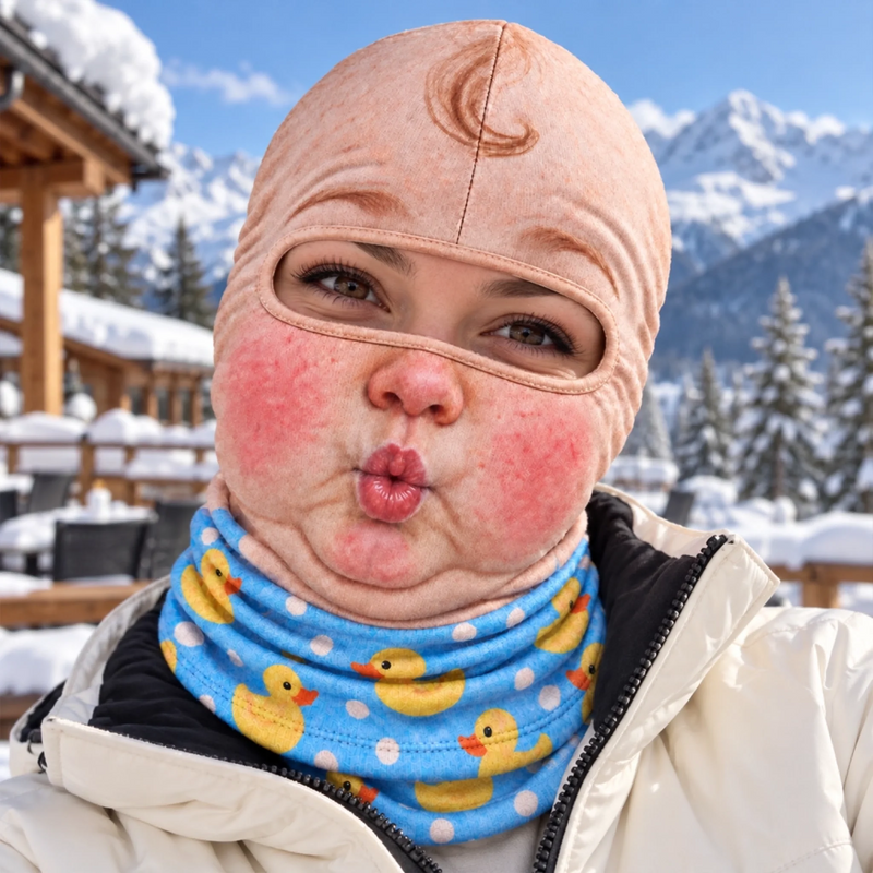 Custom Funny Ski Mask - Personalized Birthday Gifts For Ski Lovers - Apres All Day