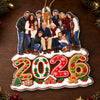 Custom Photo Acrylic Ornament - Personalized Christmas Birthday Gifts For Mom, Dad, Brother, Sister - Blessed With A Loving Family