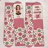 Custom Yarn Crew Socks - Personalized Birthday Gifts For Crochet Knitting Lovers, Crocheters, Knitters, Wife, Daughter, Besties, Sisters, Granddaughter, Grandma, Mom, Yourself - Keep Stitching