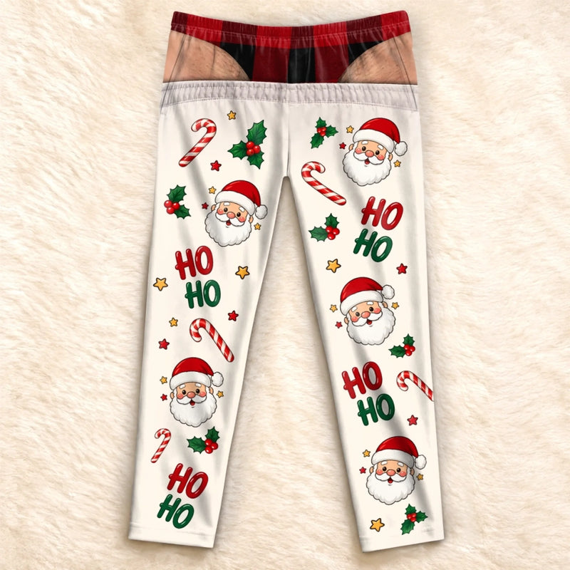 Custom Funny Pajama Pants - Personalized Christmas Birthday Gifts For Husband, Son, Grandson, Brother, Grandpa, Dad, Yourself - Tis The Season To Chill