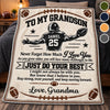 Custom America Football Blanket - Personalized Birthday Gifts For Son, Grandson, America Football Lovers, Sports Fans, Sports Lovers - Shine Bright On The Field