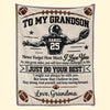 Custom America Football Blanket - Personalized Birthday Gifts For Son, Grandson, America Football Lovers, Sports Fans, Sports Lovers - Shine Bright On The Field