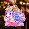 Custom Photo Acrylic Ornament - Personalized Christmas Birthday Gifts For Kids - Sparkle Into A Fairytale
