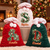 Custom Velvet Pom-Pom Sack - Personalized Christmas Birthday Gifts For Mom, Dad, Brother, Sister - Merry Mood Activated
