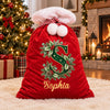 Custom Velvet Pom-Pom Sack - Personalized Christmas Birthday Gifts For Mom, Dad, Brother, Sister - Merry Mood Activated