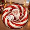 Custom Quilted Round Mat - Personalized Christmas Birthday Gifts For Mom, Dad, Brother, Sister - Jolly All Season