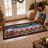 Custom Runner Rug - Personalized Christmas Birthday Gifts For Mom, Dad, Brother, Sister - Our Happy Time Together