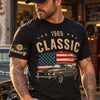 Custom Car T-Shirt - Personalized Birthday Gifts For Him, Car Lovers - American Classic Since Year
