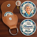 Custom Photo Pocket Hug - Personalized Memorial Sympathy Gifts For Loss Of Mom, Dad, Grandma - To Remind You I'm Here