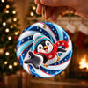 Custom Ceramic Ornament - Personalized Christmas Birthday Gifts For Kids - Jolly And Bright