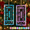 Custom Concert Ticket Acrylic Ornament - Personalized Christmas Birthday Gifts For Husband And Wife, Him And Her, Friends - Live For The Music