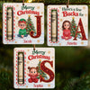 Custom Wooden Money Holder Ornament - Personalized Christmas Birthday Gifts For Mom, Dad, Brother, Sister - Buck Full Of Joy