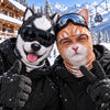 Custom Funny Ski Mask With Ears - Personalized Birthday Gifts For Ski Lovers - Paws On The Slope