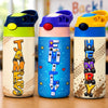 Custom Kids Insulated Water Bottle - Personalized Back To School Gifts For Kids - Little Builder Big Dreams Always