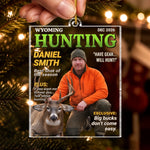 Custom Photo Magazine Acrylic Ornament - Personalized Christmas Birthday Hunting Gifts For Hunters - Wild Trails Call Me