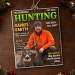 Custom Photo Magazine Acrylic Ornament - Personalized Christmas Birthday Hunting Gifts For Hunters - Wild Trails Call Me