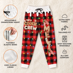 Custom Letter Unisex Sweatpants - Personalized Christmas Birthday Gifts For Mom, Dad, Brother, Sister - Gingerbread Cookie Crew