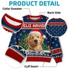 Custom Photo Ugly Sweatshirt - Personalized Christmas Birthday Gifts For Dog Cat Lovers, Dog Dad And Mom, Cat Owners - Holiday Pup
