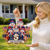 Custom Wood Sign - Personalized America 250th Anniversary Christmas Gifts For Grandma, Grandpa - Cherished Family Moments