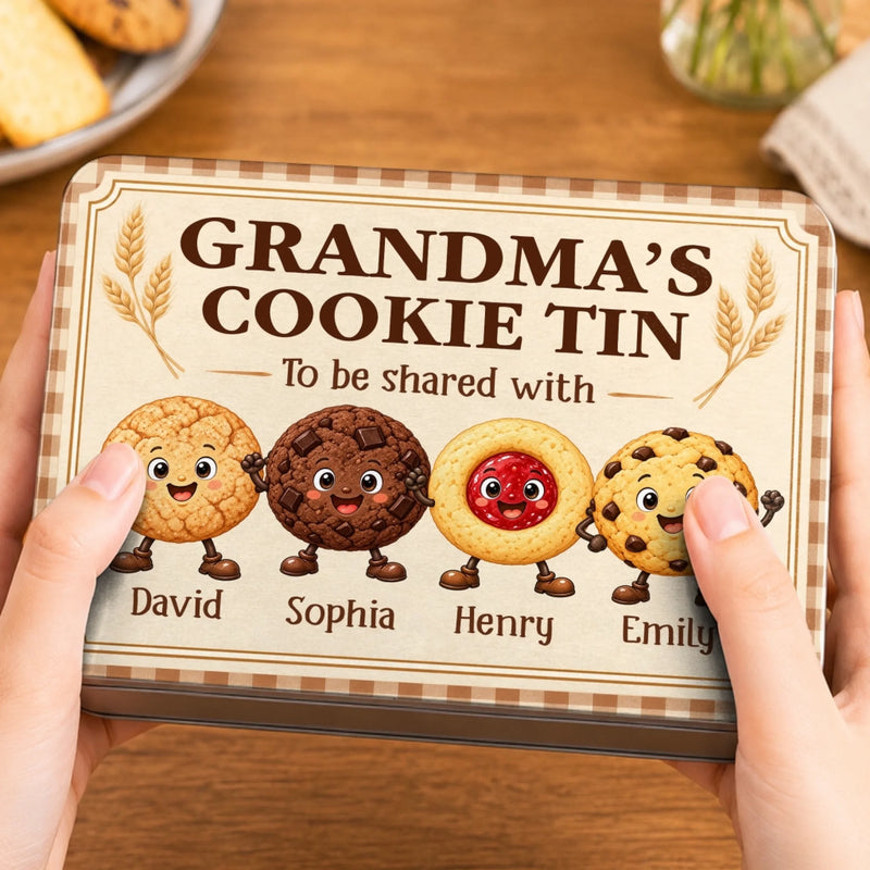 Custom Metal Tin - Personalized Birthday Gifts For Grandma, Grandpa - Sweetness To Share