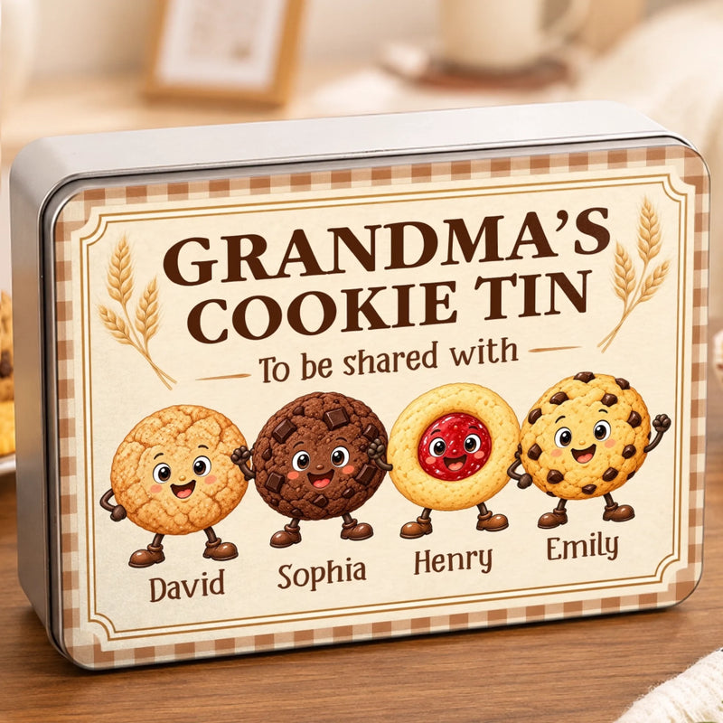 Custom Metal Tin - Personalized Birthday Gifts For Grandma, Grandpa - Sweetness To Share