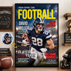 Custom Photo Magazine Vertical Poster - Personalized Birthday Gifts For Son, Grandson, American Football Lovers, Sports Fans, Sports Lovers - Built For Game Day