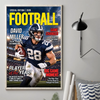 Custom Photo Magazine Vertical Poster - Personalized Birthday Gifts For Son, Grandson, American Football Lovers, Sports Fans, Sports Lovers - Built For Game Day