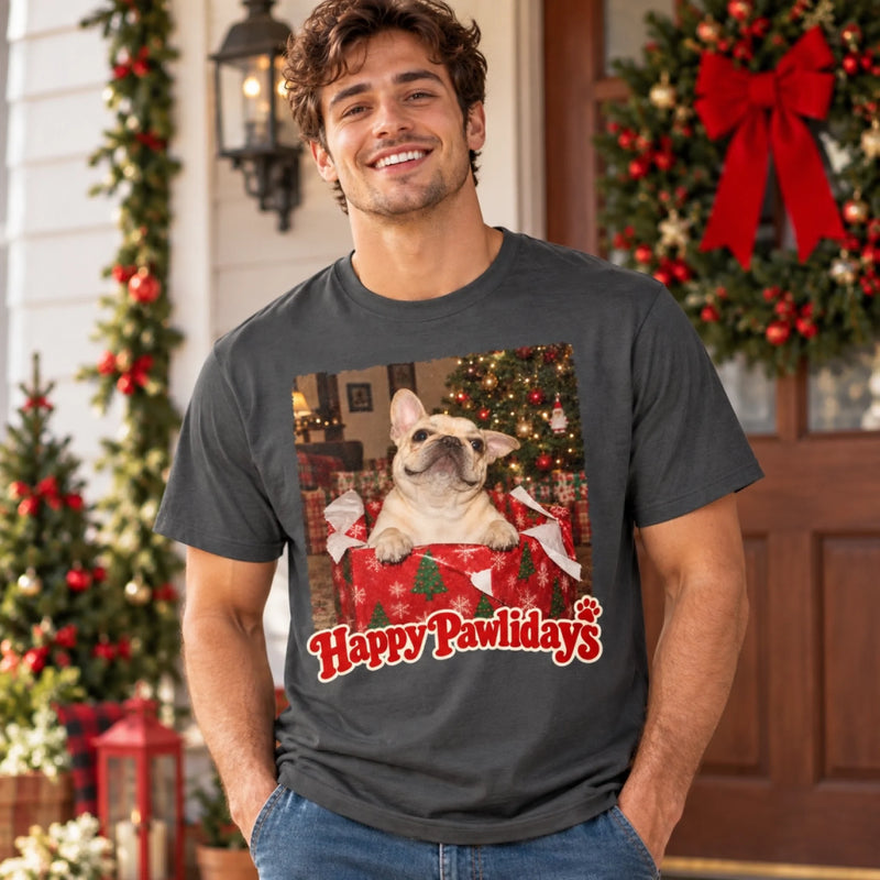 Custom Photo T-Shirt - Personalized Christmas Gifts For Dog Cat Lovers, Dog Dad And Mom, Cat Owners - I Am The Present