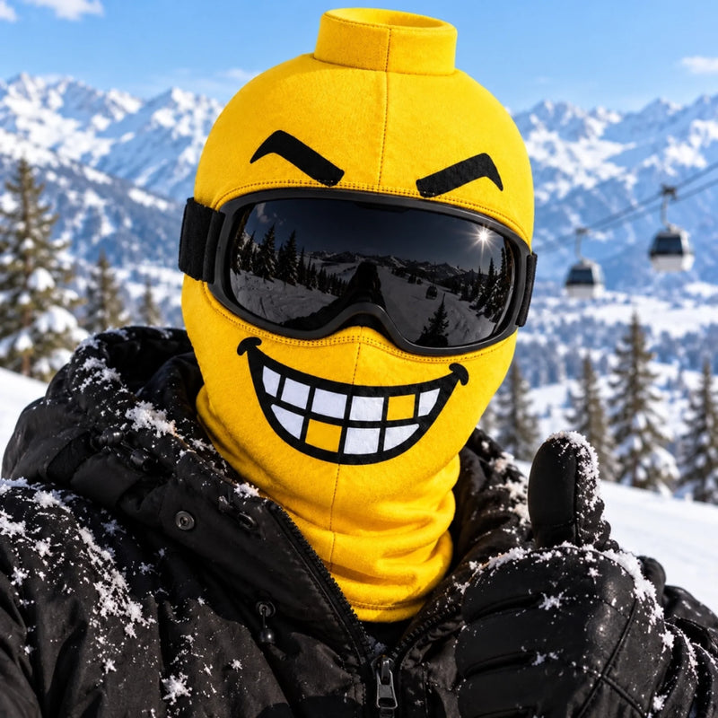 Custom Funny BlockHead Ski Mask - Personalized Birthday Gifts For Ski Lovers - Serving Iconic Ski Laughs