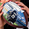Custom Leather Football - Personalized Birthday Gifts For Son, Grandson, American Football Lovers, Sports Fans, Sports Lovers - Forever Proud Of You Always