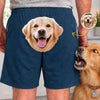 Custom Photo Casual Shorts - Personalized Birthday Gifts For Husband, Son, Grandson, Brother, Grandpa, Dad, Yourself, Dog Cat Lovers - Caught By The Pawlice