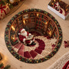 Custom Round Jigsaw Puzzle - Personalized Christmas Birthday Gifts For Kids - Santa In The House