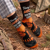 Custom Crew Socks - Personalized Birthday Hunting Gifts For Hunters, Husband, Son, Grandson, Brother, Grandpa, Dad, Yourself - Bring Good Luck Every Hunt