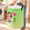 Custom Laundry Basket - Personalized Birthday Gifts For Kids - Pure Floral Girl Joy