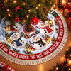 Custom Snowman Tree Skirt - Personalized Christmas Birthday Gifts For Mom, Dad, Brother, Sister - Under The Tree Together